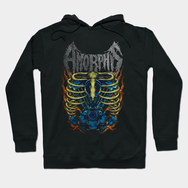 AMORPHIS KALEVALA RIBS METAL ROCK Hoodie by elsa-HD